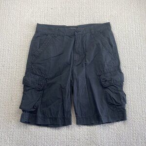 Calvin Klein Cargo Shorts Gray/Off-Black Men’s Sz 34 Y2K Outdoor Utility Casual